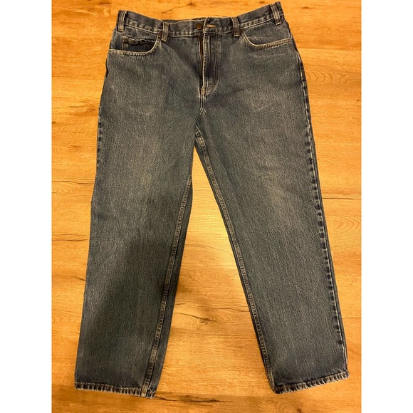 Kirkland Signature Men Denim Blue Jeans 38x32 Classic Straight Legs Regular Fit - Picture 1 of 5